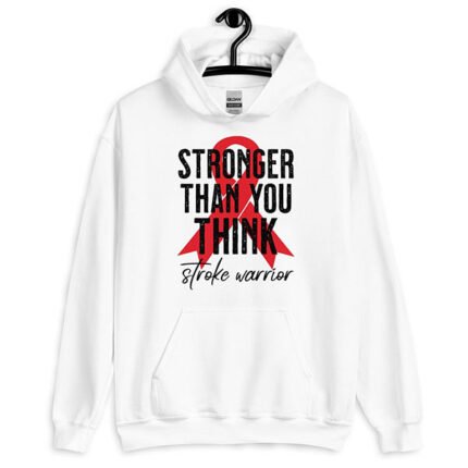 Stroke Survivor Unisex Hoodie White