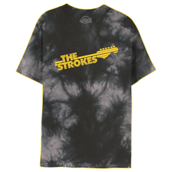 The Strokes Guitar Design Tie-Dye Tee